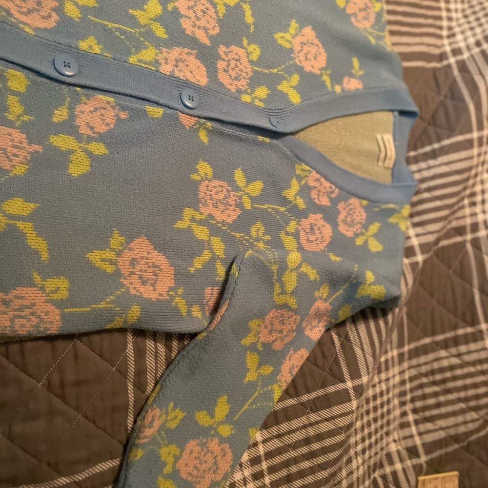 Floral Blue Cardigan